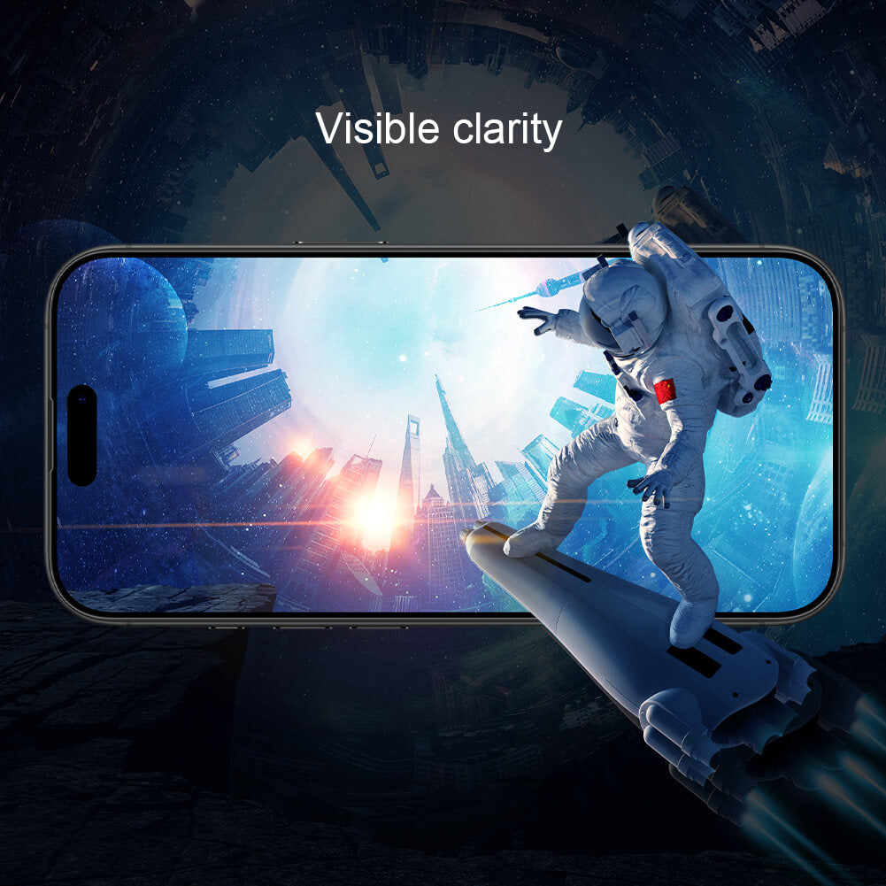 ECLIX Google Pixel 3A Tempered Glass OG HD Plus Screen Protector Black Borders For Pixel 3A - Transparent