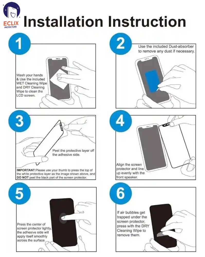 ECLIX Google Pixel 3A Tempered Glass OG HD Plus Screen Protector Black Borders For Pixel 3A - Transparent